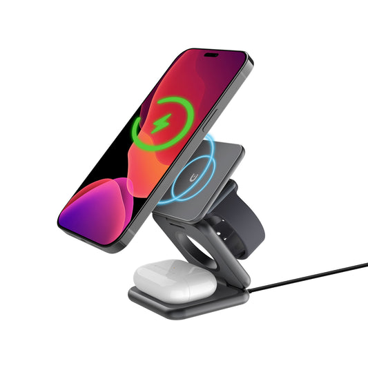 inno3C 3 in 1 Folding Magnetic Wireless Charging Stand  i-PM15